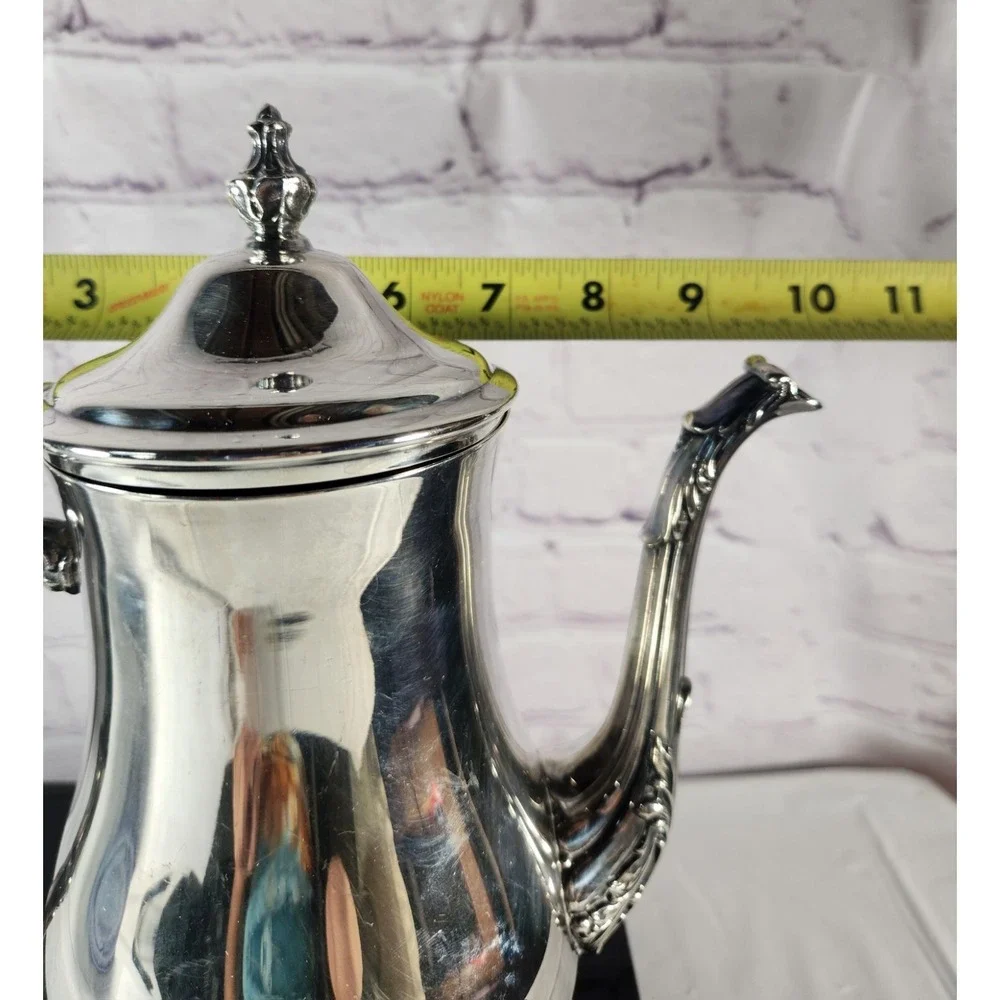 I.S.Co International Silver Company Coffee Teapot Victorian Legs Stunning Patina